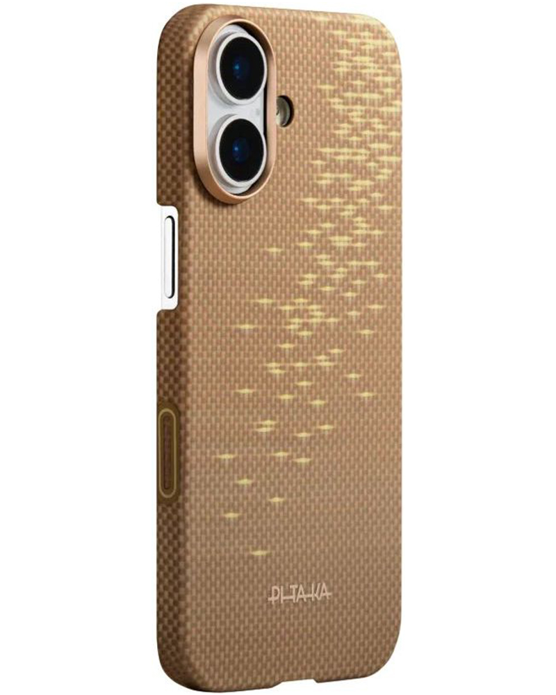 Чохол Pitaka Ultra-Slim PitaTap на iPhone 17 Golden Glint - 3 - 1
